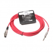 INVOTONE ACM1005/R - микрофонный кабель, 6,3 джек моно - XLR (мама),  (красный)
