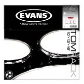 EVANS ETP-EC2S CLR-R - комплект пластиков 10"12"16" Edge control Clear