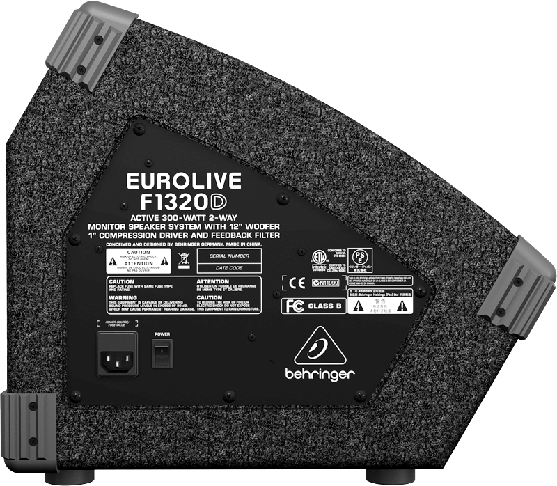 BEHRINGER F1320D - активный монитор, 300 Вт, двухполосный, динамик 12 ...
