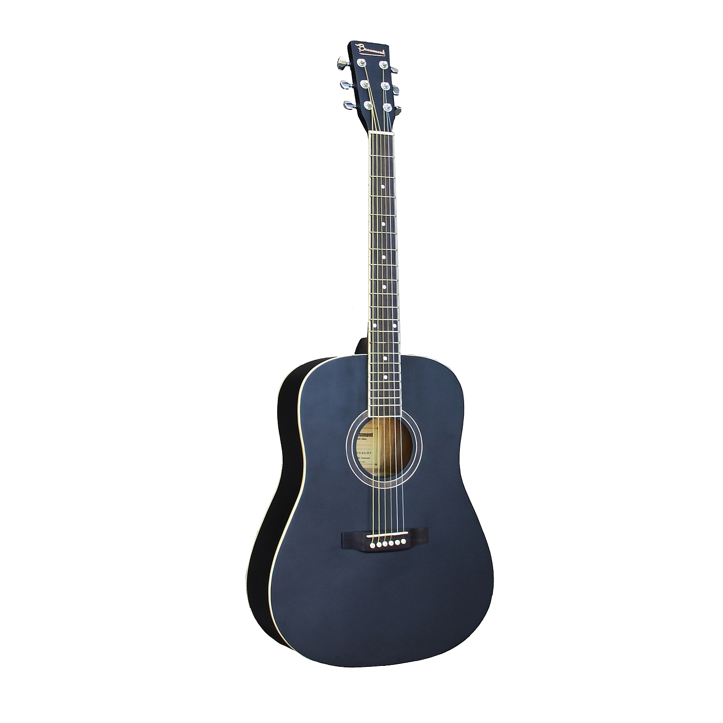 BEAUMONT DG80/BK - акустическая гитара, дредноут, корпус липа, цвет чёрный, матовый