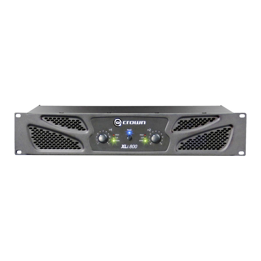 CROWN XLi800 - двухканальный усилитель мощности, 2х300 Вт/4 Ом, 2х200 Вт/8 Ом , Мост: 600 Вт/8 Ом