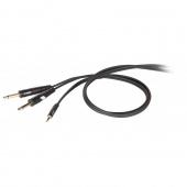 DIE HARD DHG545LU3 - кабель инсертный, 3,5 джек стерео <-> 2х6.3 джек моно, длина 3м
