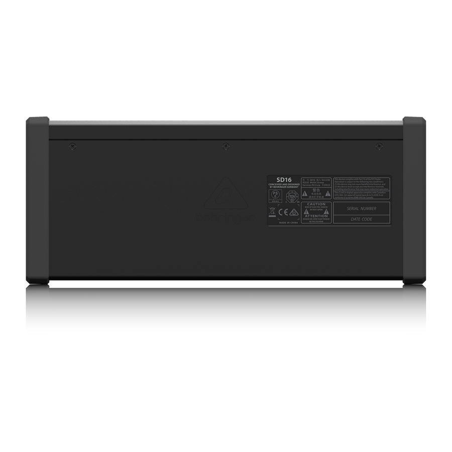 BEHRINGER SD16 - стейджбокс для цифровых микшеров, 16 входов, 8 выходов ...