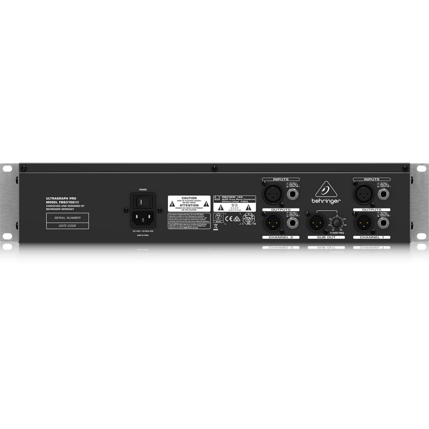 BEHRINGER FBQ3102HD - проф.эквалайзер стерео, графический, 32 полосы купить  онлайн по актуальной цене со скидкой и доставкой - invask.ru