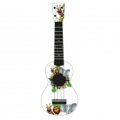 WIKI UK/ANIMALS - гитара укулеле сопрано, рисунок "животные", чехол в комплекте