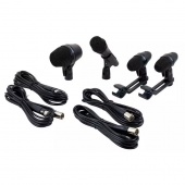 SHURE PGADRUMKIT4 - набор микрофонов для ударных, включает 1 PGA52, 2 PGA56s и 1 PGA 57