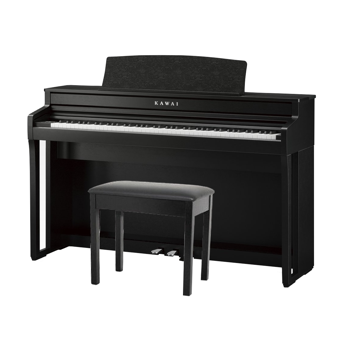 KAWAI CA59B - цифр. пианино,  механика GFC, OLED дисплей, 44 тембра, 50 ВТ x 2, цвет черный матовый