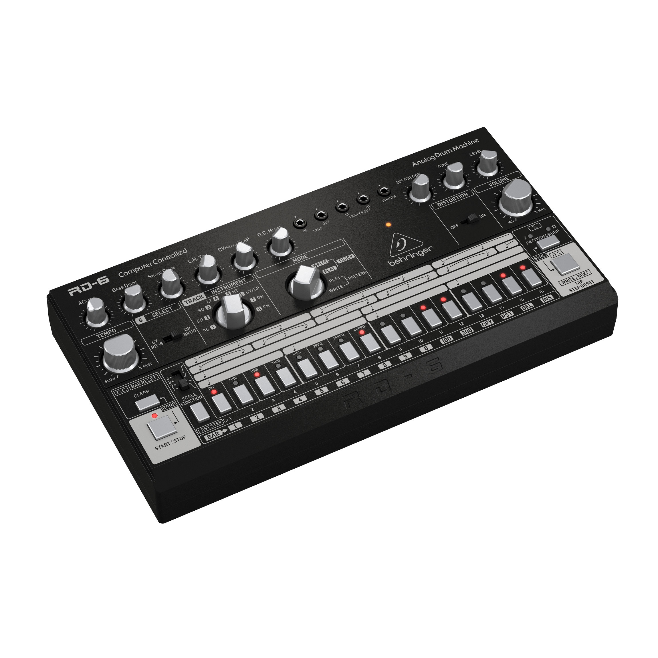 BEHRINGER RD-6-BK - аналоговая драм-машина на основе легендарной TR-606  купить онлайн по актуальной цене со скидкой и доставкой - invask.ru