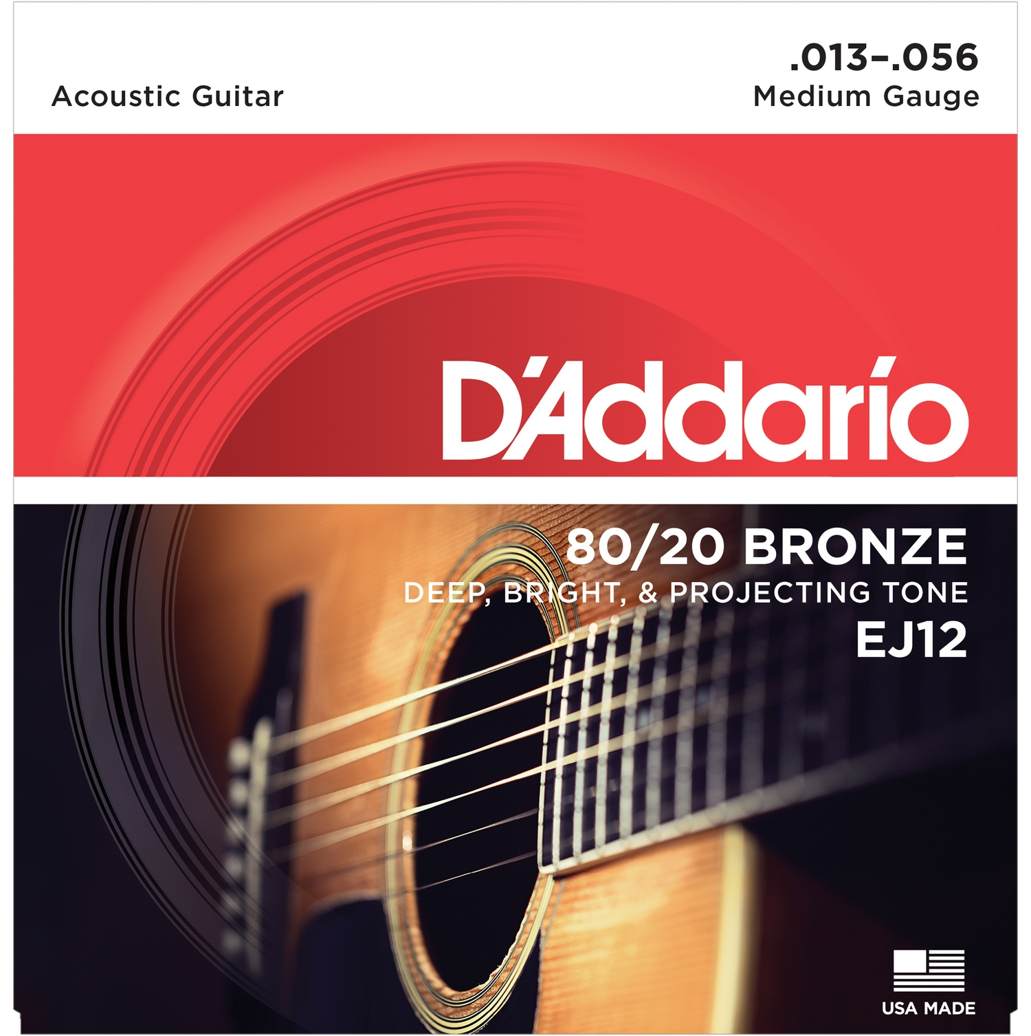 D'ADDARIO EJ12 -    ,  80/20, Medium 13-56