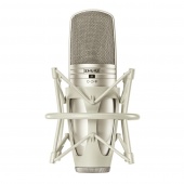 SHURE KSM44A/SL - студийный конденсаторный микрофон с алюминиевым кофром и гибким креплением